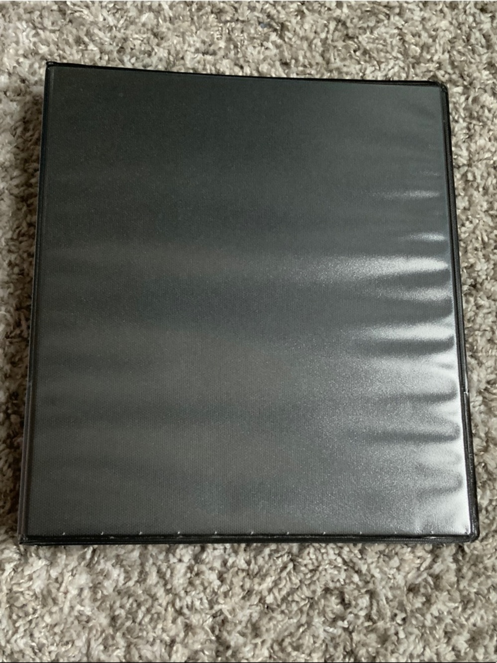 just be Black 3-Ring Binder Folder